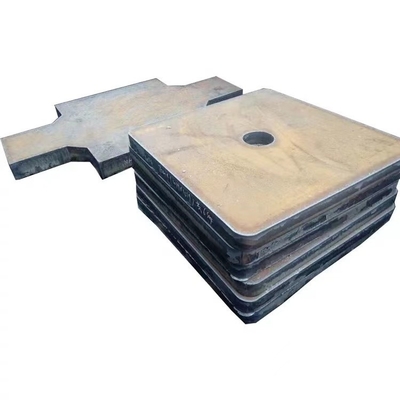 Q345B-Kohlenstoffstahl-flammen kundenspezifischer Stahlplatten-Ausschnitt CNC flache Montageplatte des Metalls355j2