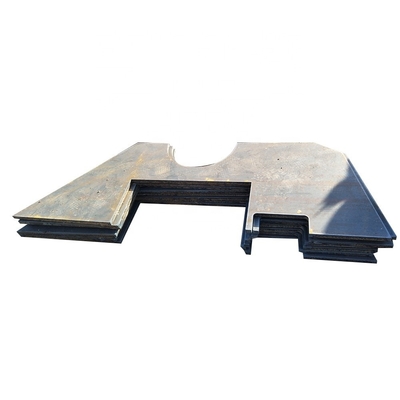 Q345B-Kohlenstoffstahl-flammen kundenspezifischer Stahlplatten-Ausschnitt CNC flache Montageplatte des Metalls355j2